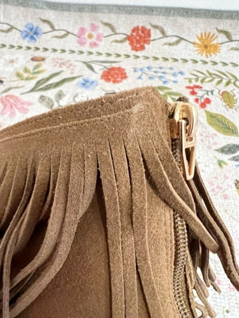 New Dolce Vita Torey Fringe Suede Chestnut Boots - Picture 11 of 16
